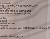 Esperienza RSE Italia 4 giri in pista con Ferrari F488 GTB 